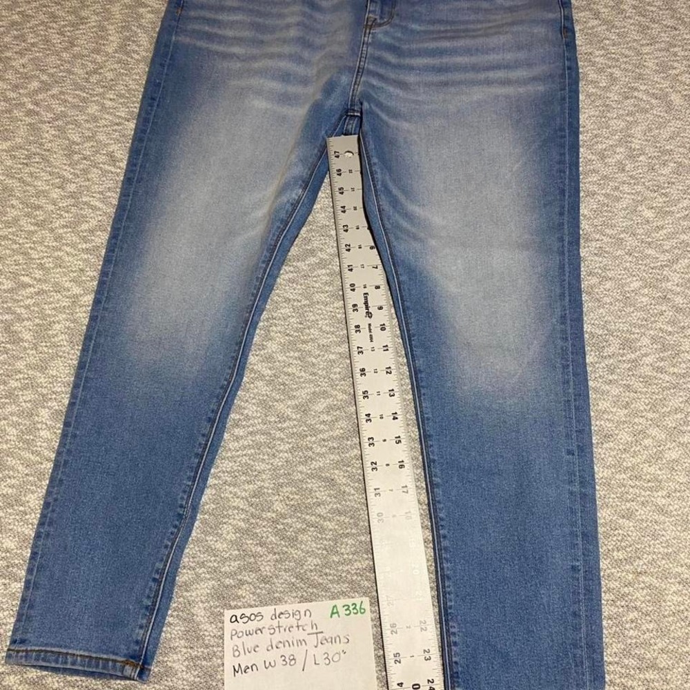 ASOS blue power stretch denim jeans Men W38/L30. SKU-A336#denim #menswear